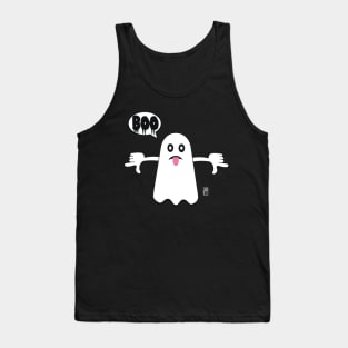 Ghost Of Disapproval - Unhappy​ Ghost​ Saying​ BOO! and showing tongue Tank Top